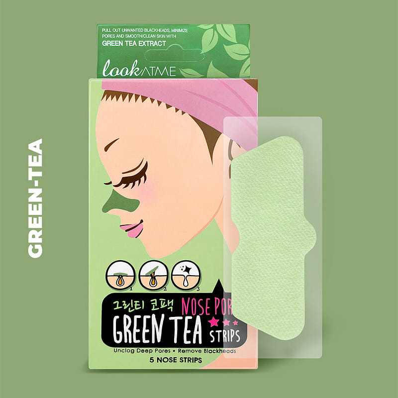 LOOK AT ME Nose Pore Strips (5 Strips): GREEN TEA 5 개입