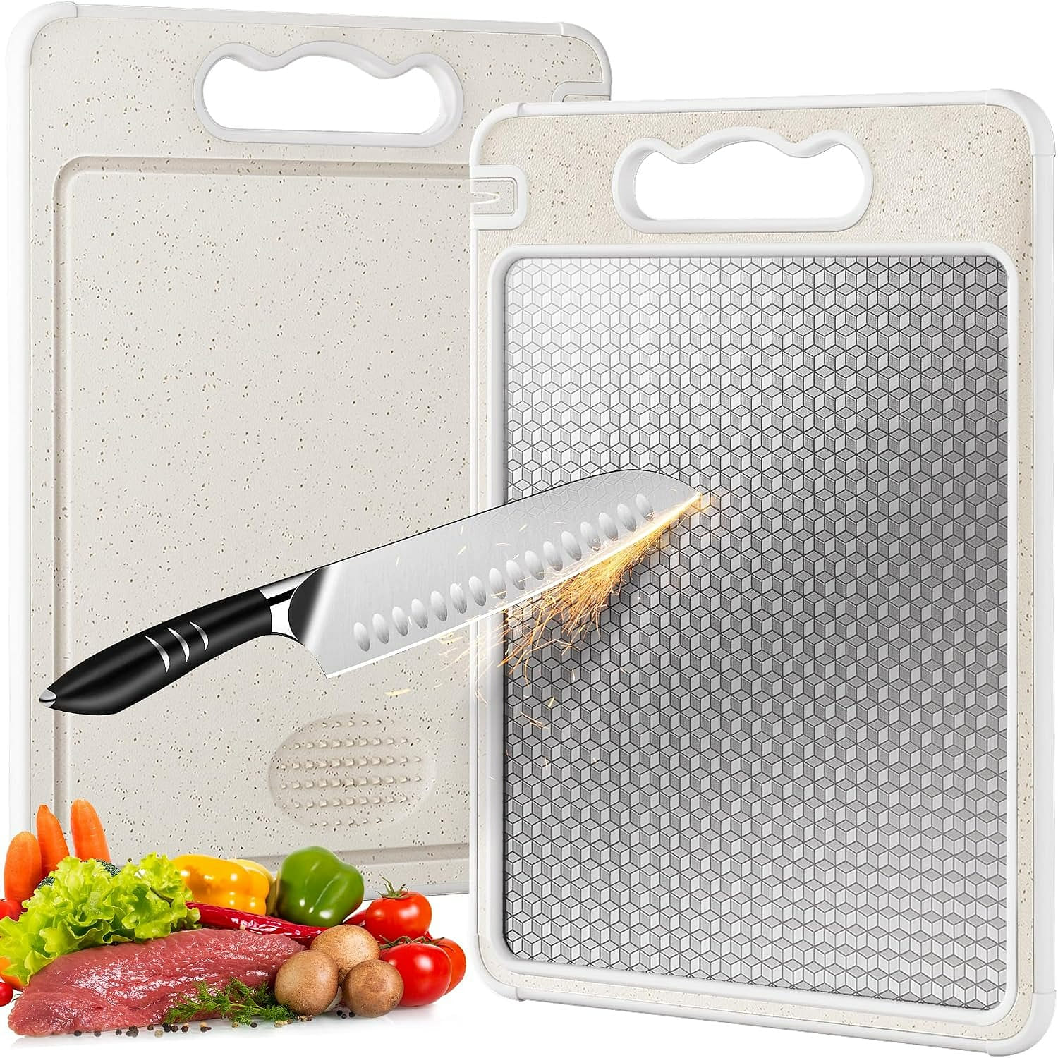1 Pcs Stainless Steel Cutting Board for Kitchen 1 each