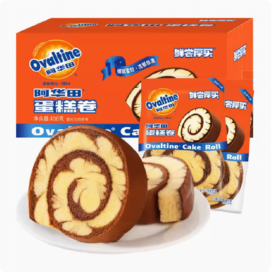 Ovaltime Chocolate Cake Roll 400 g
