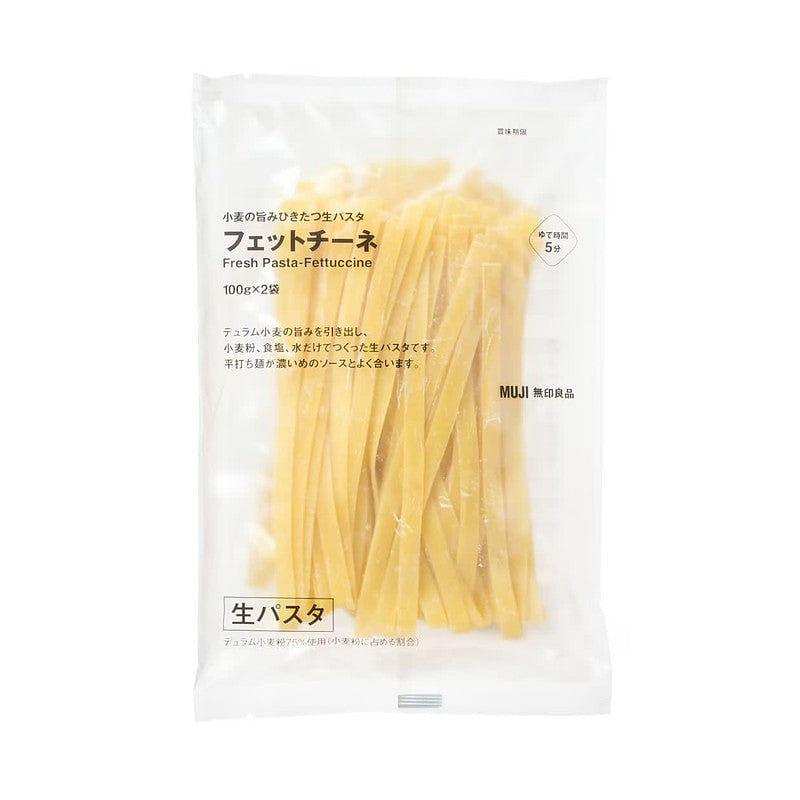 MUJI Fresh Wheat Fettuccine 200g (2 Bags x 100g) 1 ส่วน