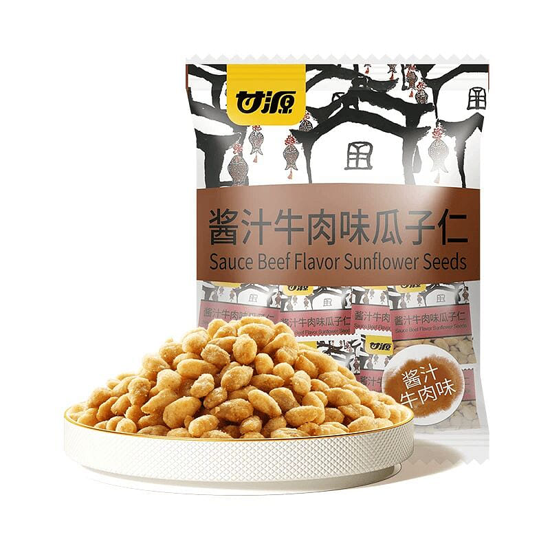 Ganyuan Sauced Beef Flavor Sunflower Seeds 500g. 500 g