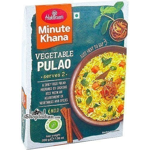 Haldiram's Vegetable Pulao - Minute Khana (Ready-to-Eat), 7 oz box 7 oz