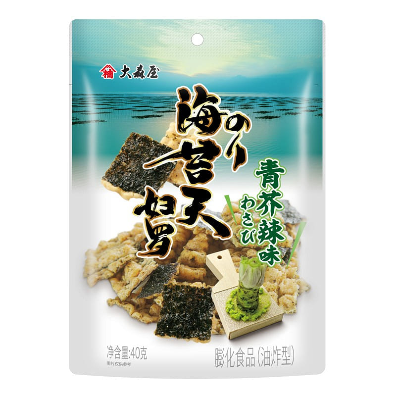 大森屋 海苔天婦羅 芥末味 40g*3包 120 克