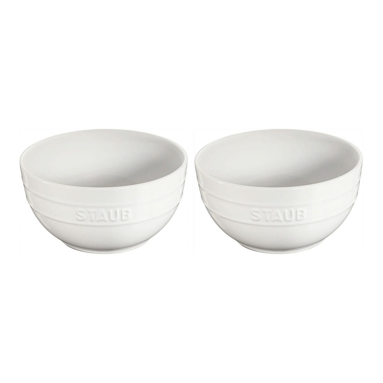 Staub Stoneware 2pc Large Universal Bowl Set White 1 each
