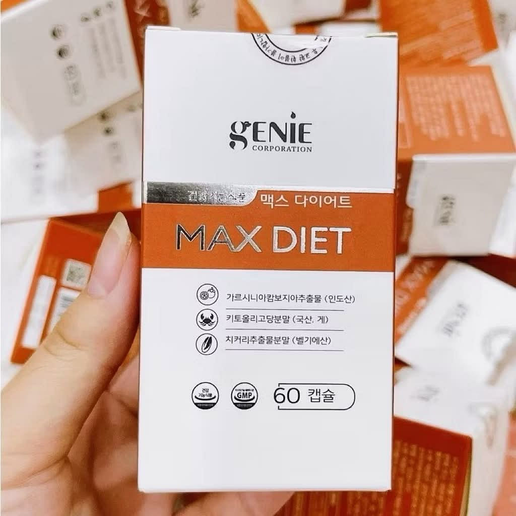 Genie Max Diet Fat Burner Giam Can Thai Mo Bung 1 bottle