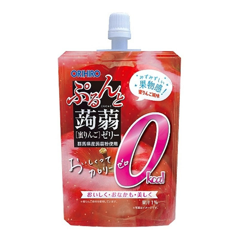 ORIHIRO Konjac Jelly Honey Apple Flavo130g 1 ส่วน