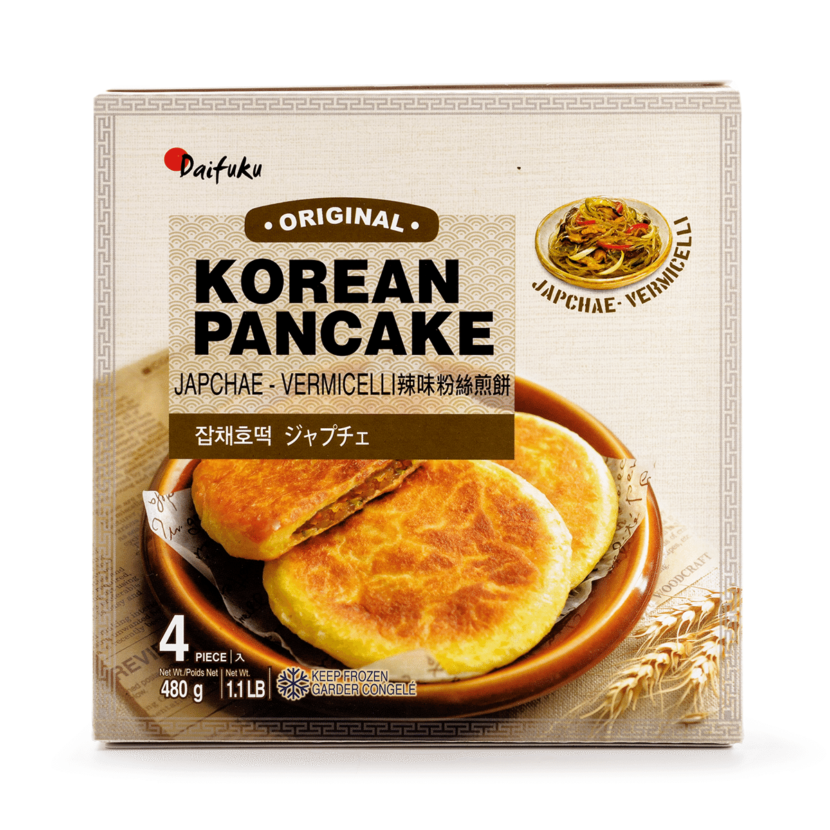 Daifuku 한식 오리지널 잡채 호떡 4p 1.1 파운드