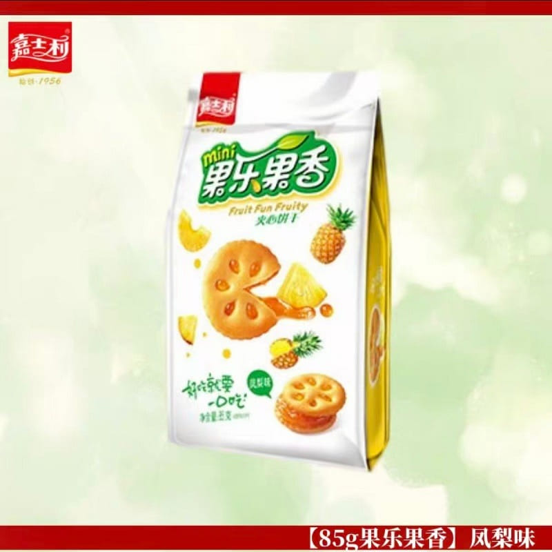 Jia Shi Li Sandwich Biscuit Pineapple Flavor 170 g