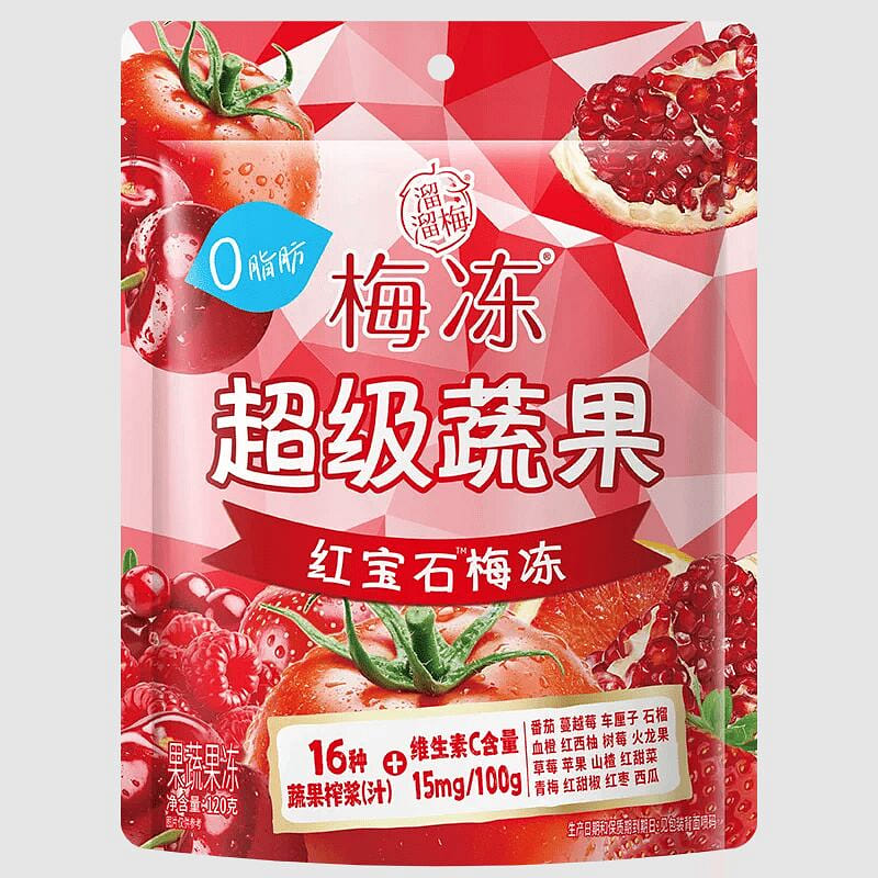 Liuliu Mei Super Veggie and Fruit Plum Jelly 120g 120 g