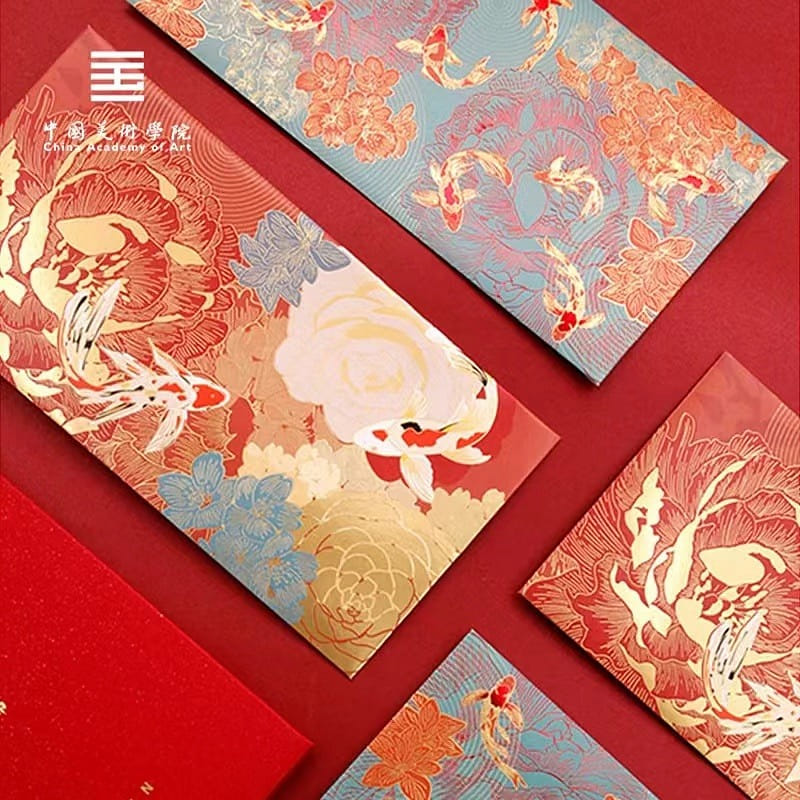 2025蛇年紅包 結婚紅包 中國美院創意千元紅包 好運似錦 4枚裝 4 份