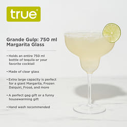 Grande Gulp: 750ml Margarita Glass by True 1 份