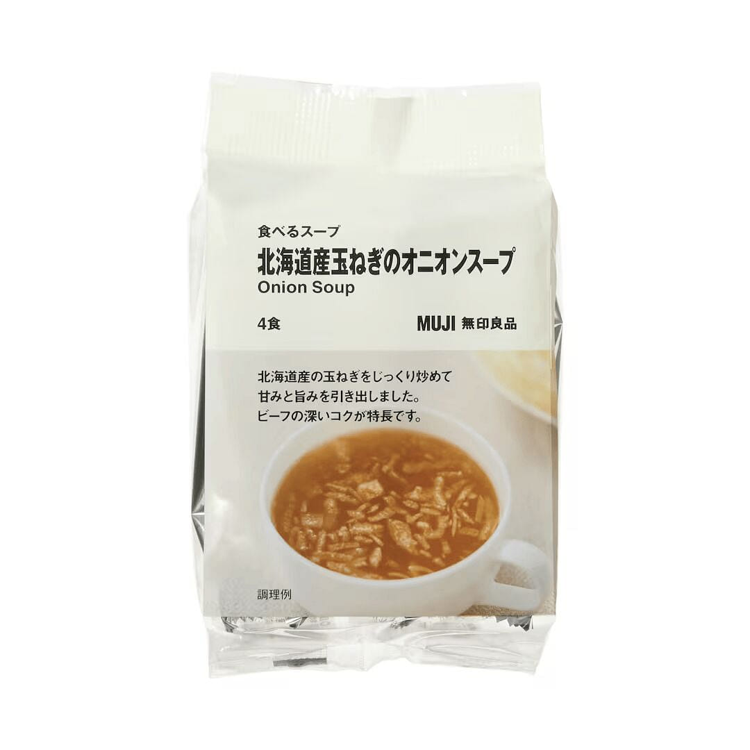 MUJI Hokkaido onion instant soup 4 servings 1 each
