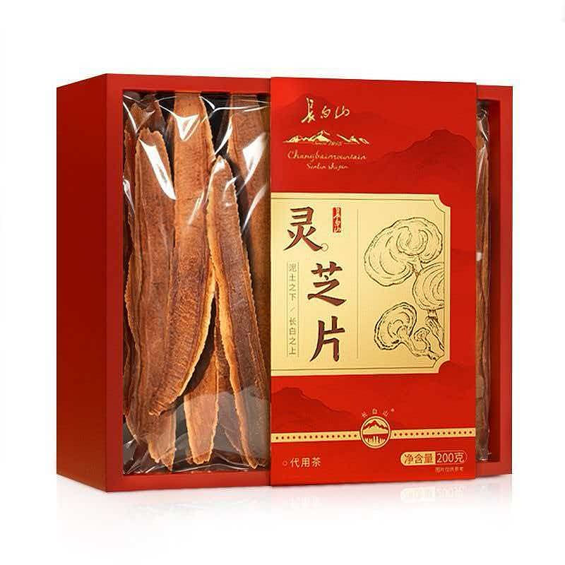 長白山靈芝片200g禮盒裝大片泡水泡酒送禮 200 克