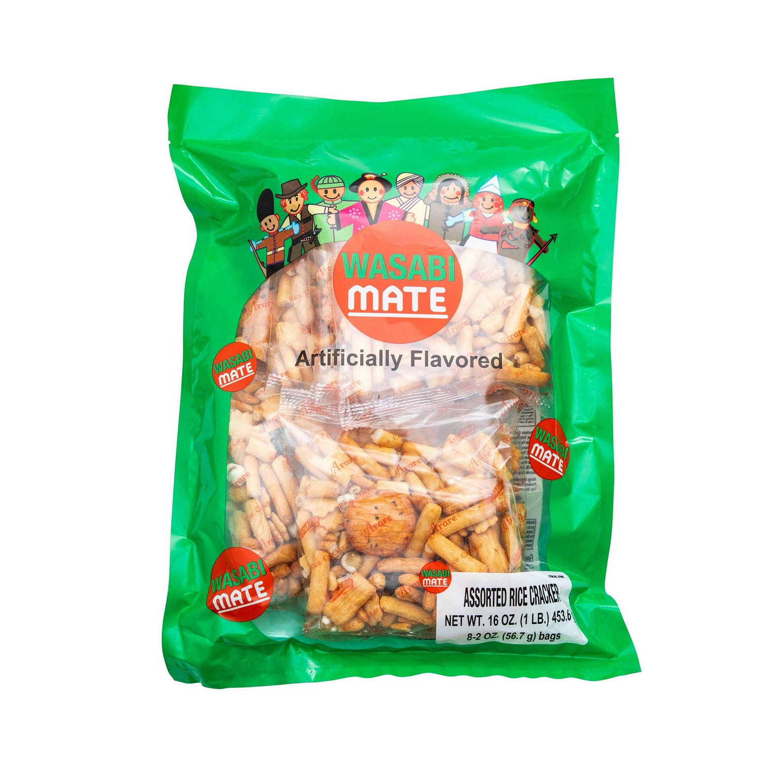 Shirakiku Wasabi Mate Assorted Rice Crackers 16 온스