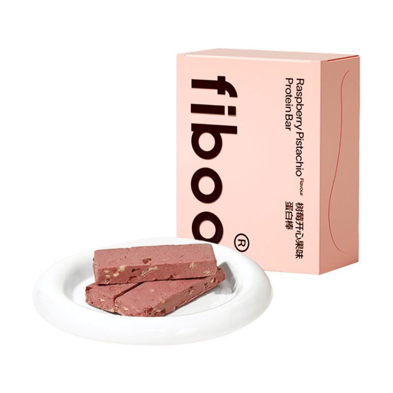 FIBOO Protein Bars#Raspberry&Pistachio Flavor 6pcs 150 그램