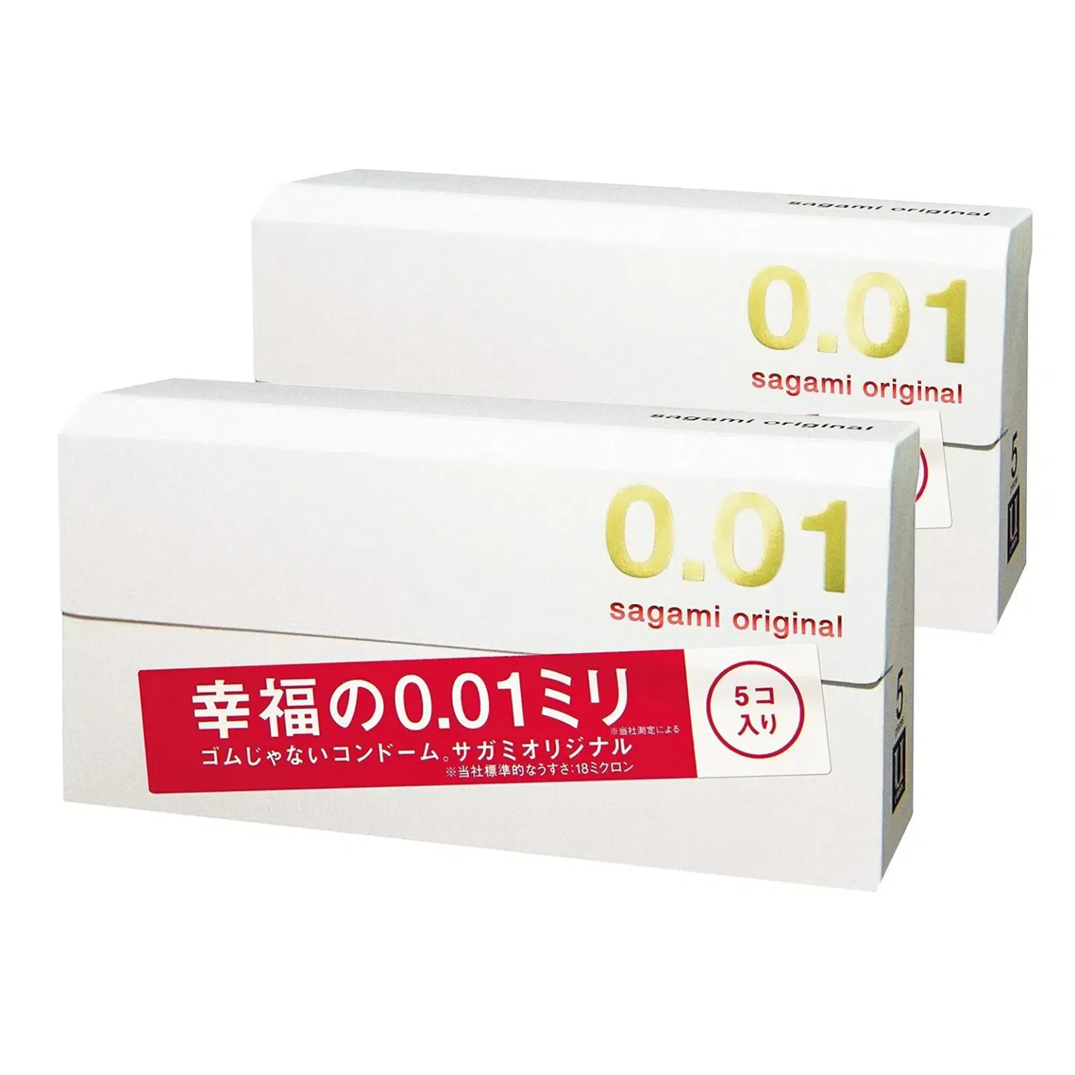Sagami Original 001 ( 5 Pcs Ultra Thin ) Condoms EXP JUL /2028 ( Pack of 2 ) 2 케이스