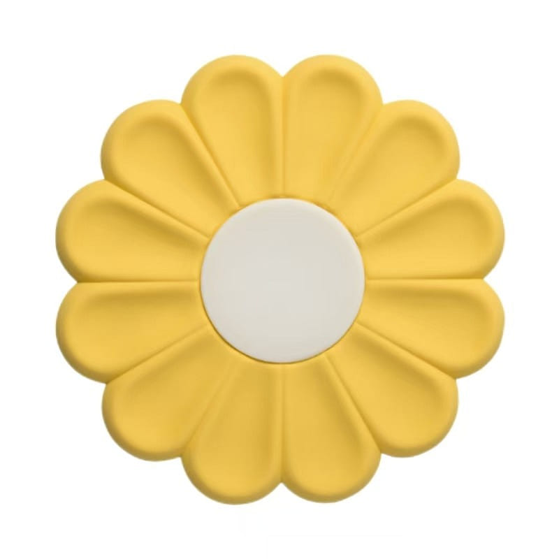 Daisy Flower Silicone Placemat Anti-Scald Simple Lovely-9.5cm Yellow 1 ส่วน