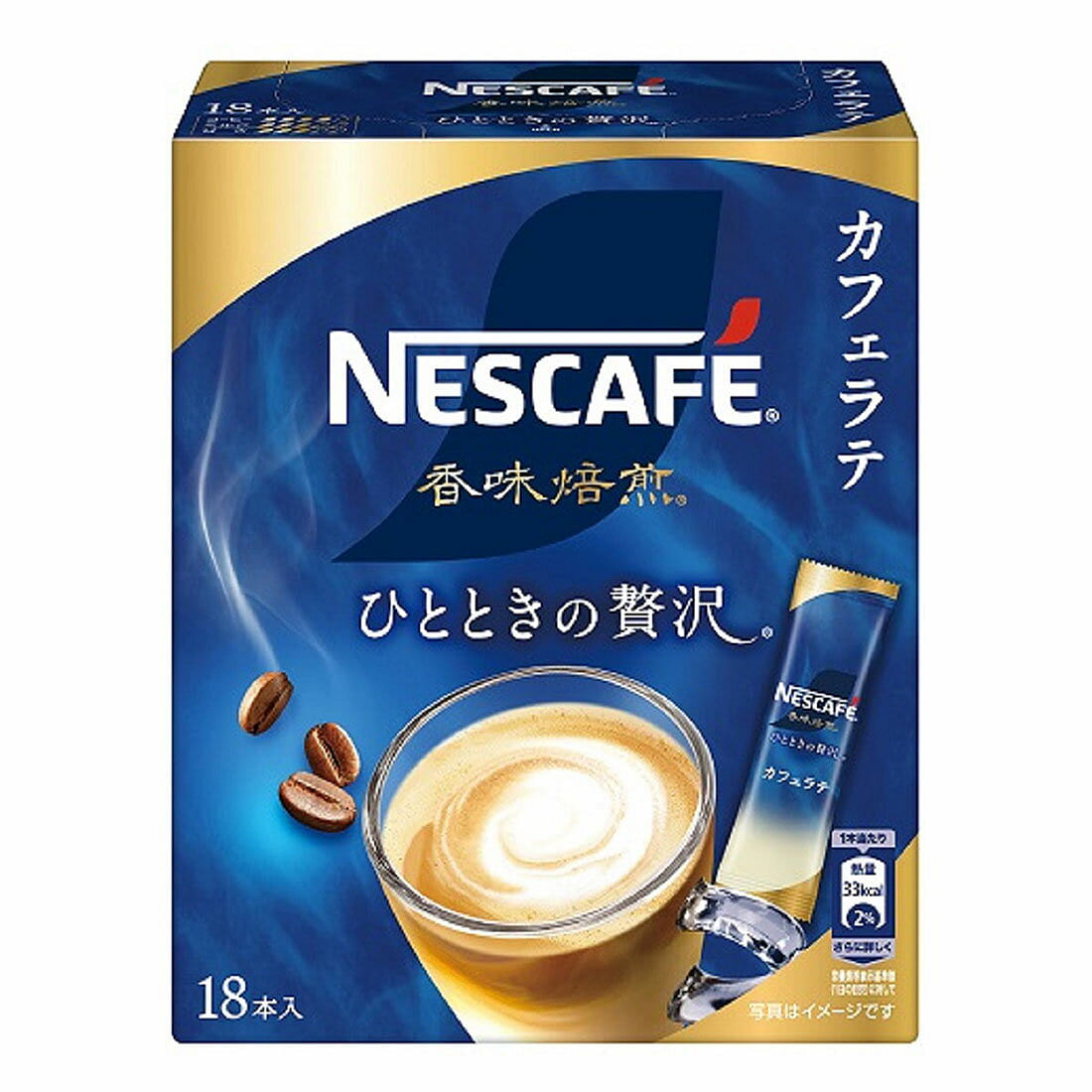 Nescafe Aroma Roast Luxurious Cafe Latte Stick 18p 1 count