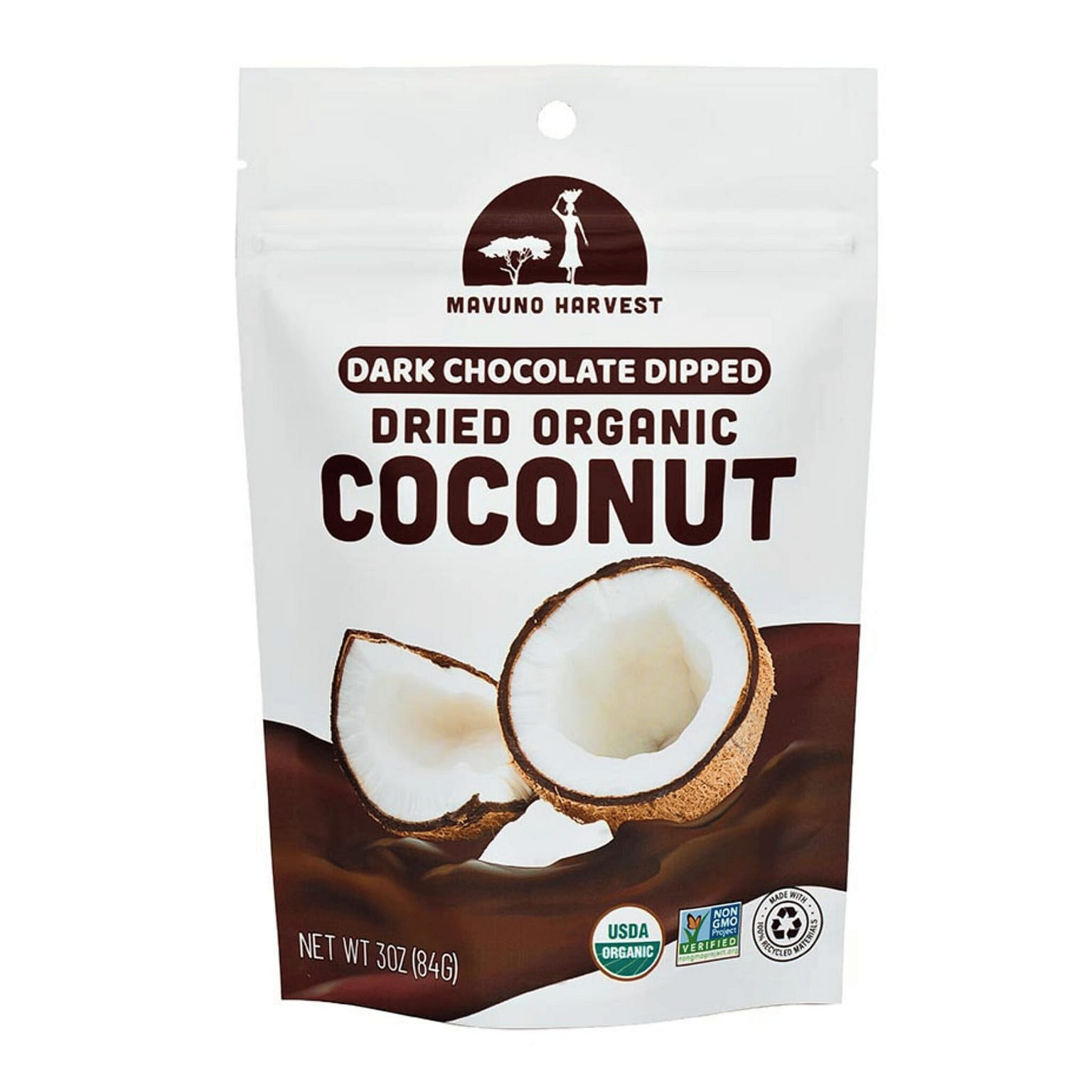 Organic Coconut & Dark Chocolate | 3 oz (6 bags) 1 ส่วน