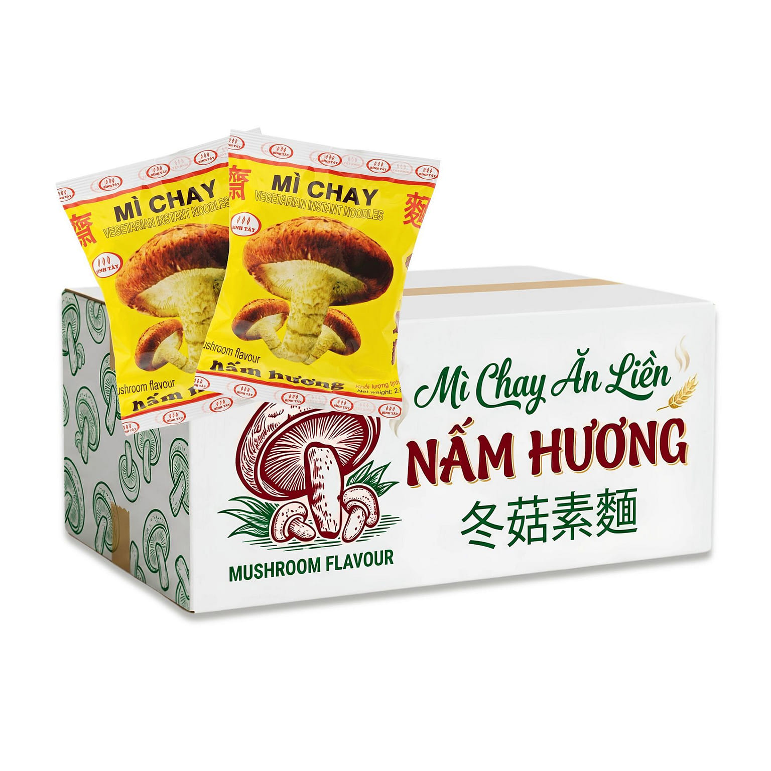 [Binh Tay] Mushroom Vegetarian Noodles -Pack of 30 1 ส่วน