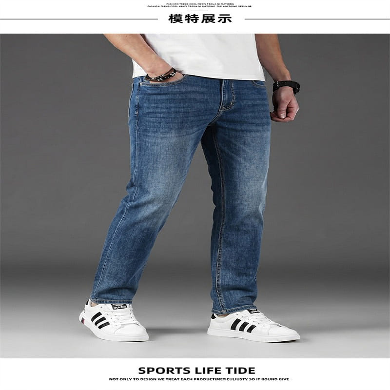Men's slim-fit straight-leg jeans, size 36#, 1 pie 1 box