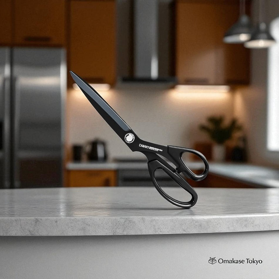 Hasegawa Cutlery Scissors, Bond Free, Black 195g 195 กรัม