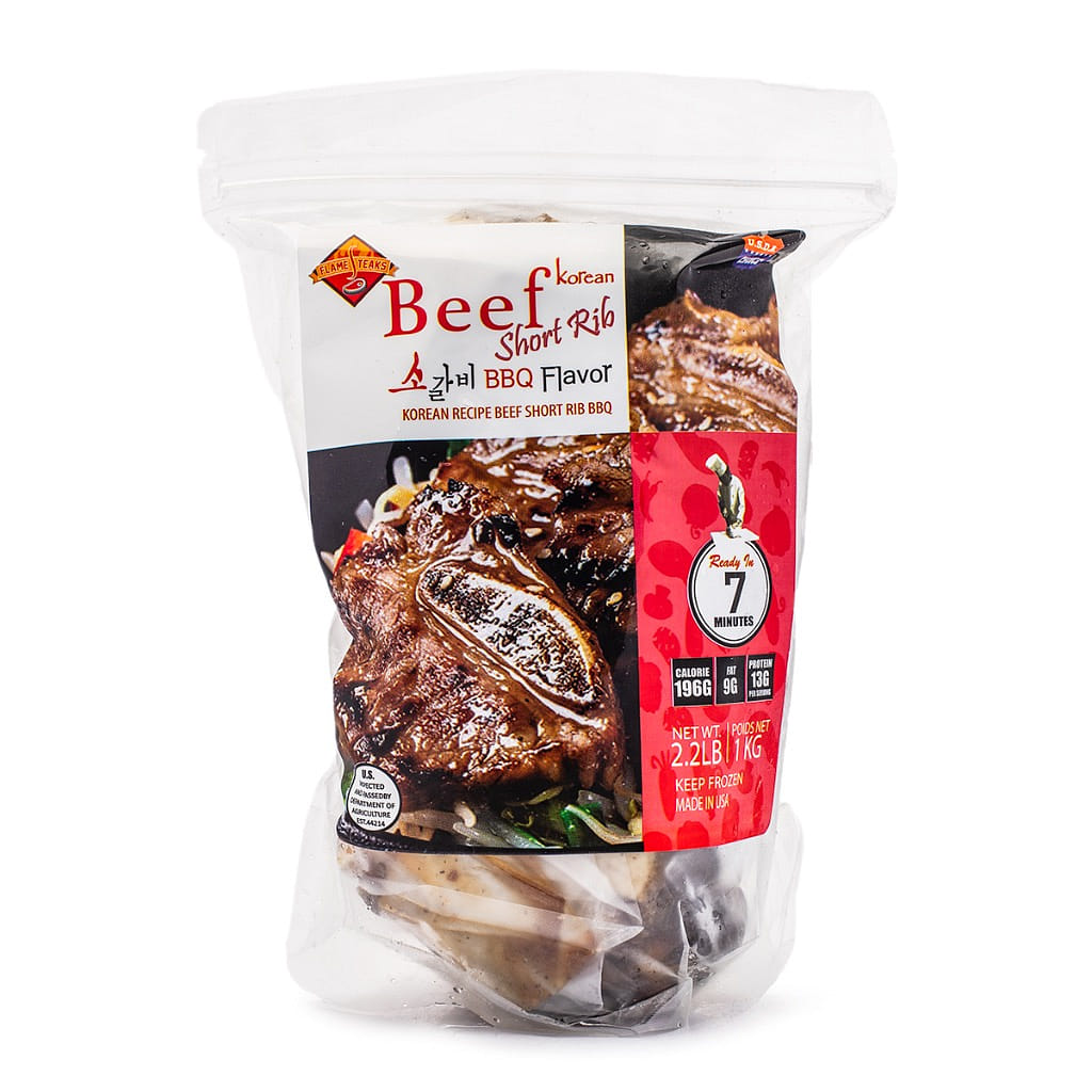 Flame Steaks Korean Beef BBQ Short Ribs, Frozen 2.2 lb