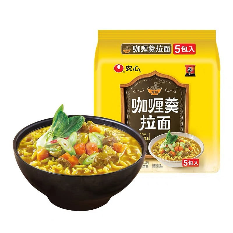 韓國農心咖喱拉麪袋面泡麪方便麪多連包方便速食麪夜宵 580 克