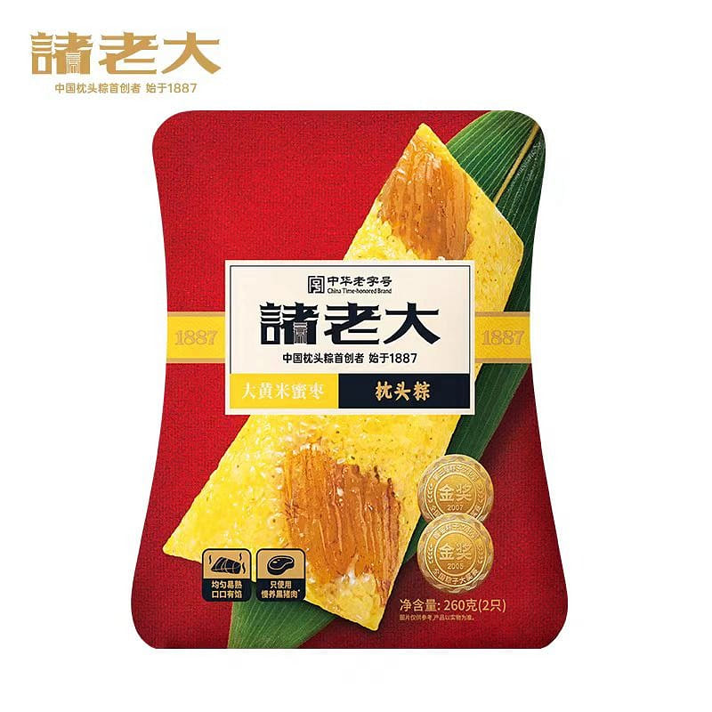 Zhu Lao Da yellow rice date Zongzi 130g *2 260 그램