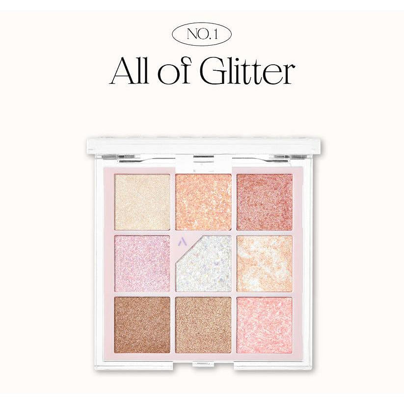 UNLEASHIA Glitterpedia Eye Palette (No1 All of Glitter) 6.2 กรัม