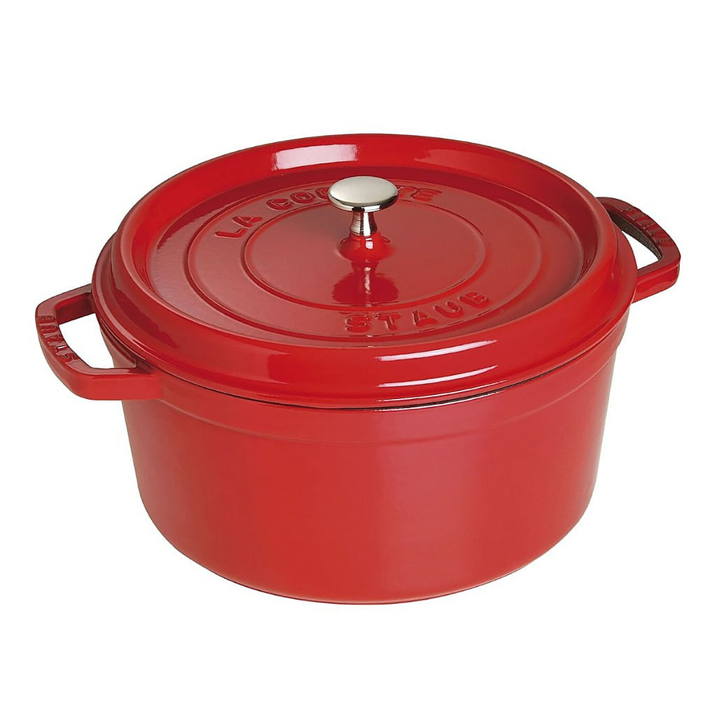 Cocotte Redonda de Hierro Fundido Staub 7 Cuartos, Rojo Cereza 1 unidad(es)