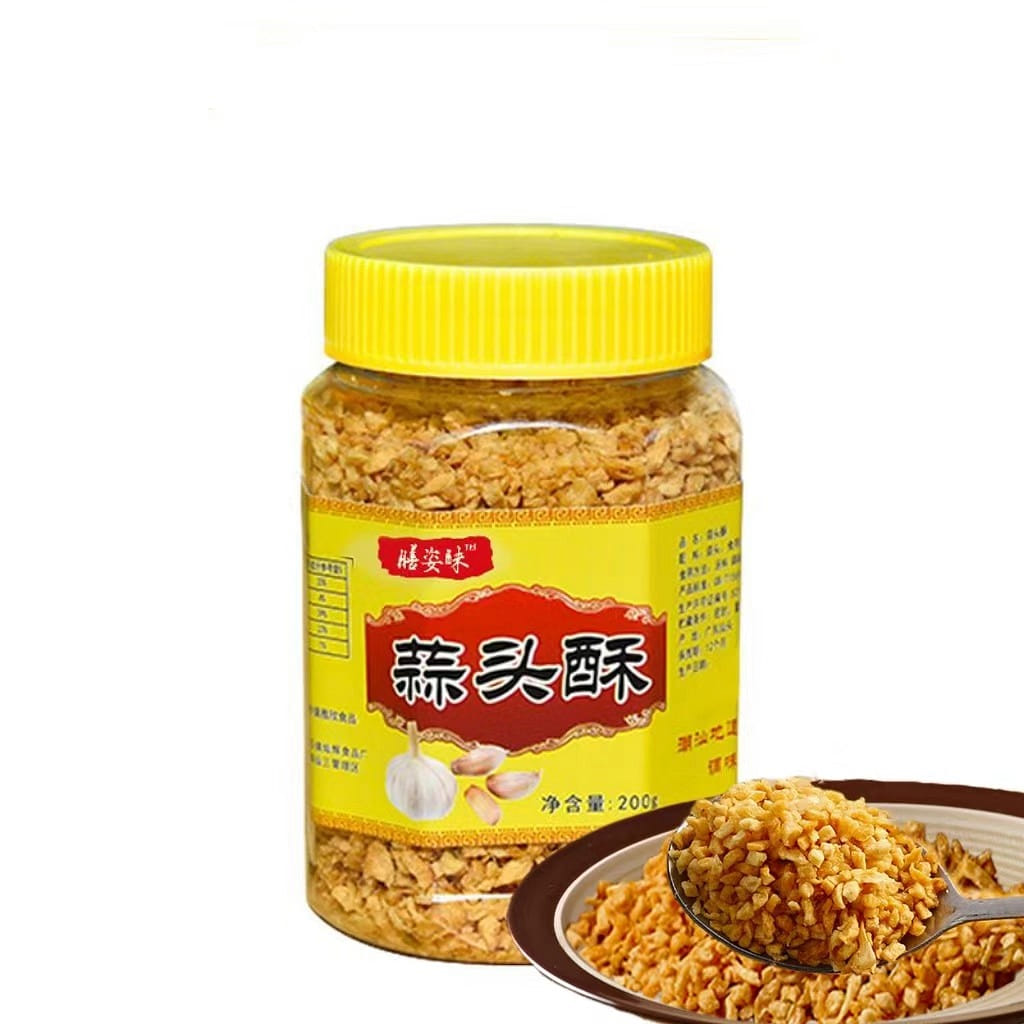 Shanzi Flavor Garlic Crispy 200g * 1 Bottle Chaoshan Seasoning Crayfish Golden Garlic Crispy Garlic Crispy Garlic Crispy Fried Garlic Crispy Oil 200 g