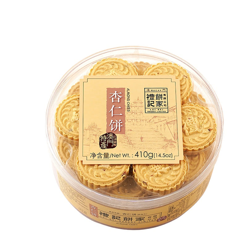 Macau Liji Bakery Almond Cake SpecialtyFlavor 410g 410 กรัม
