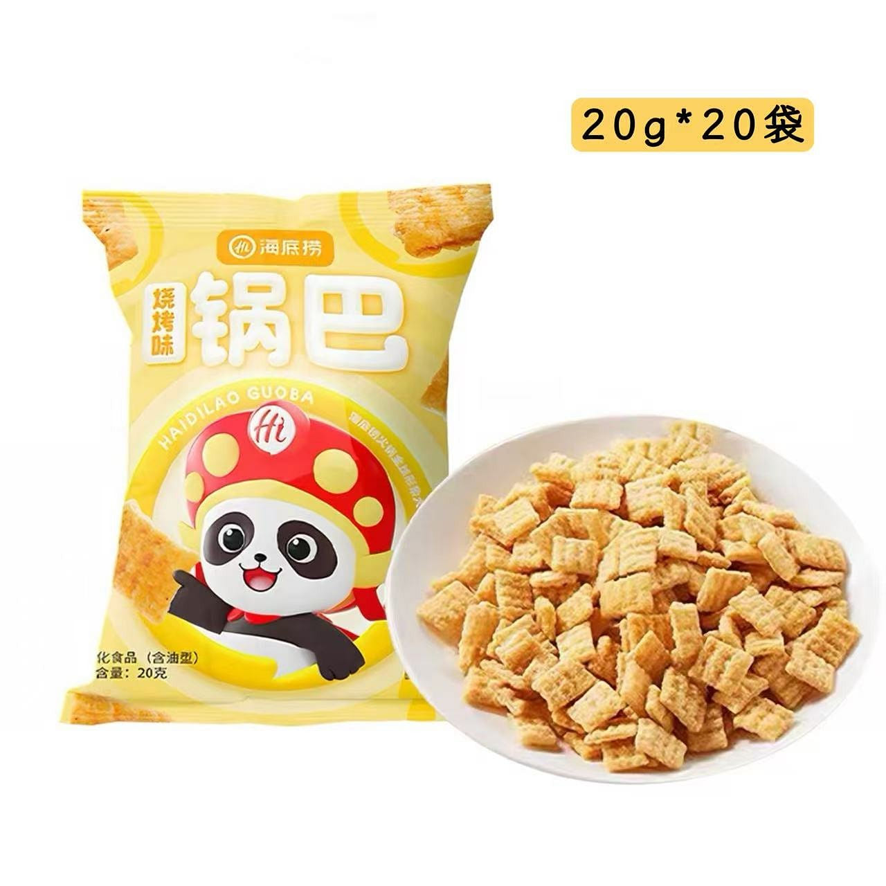 海底捞小锅巴20g*20袋虎牙脆零食网红小食品 400 克