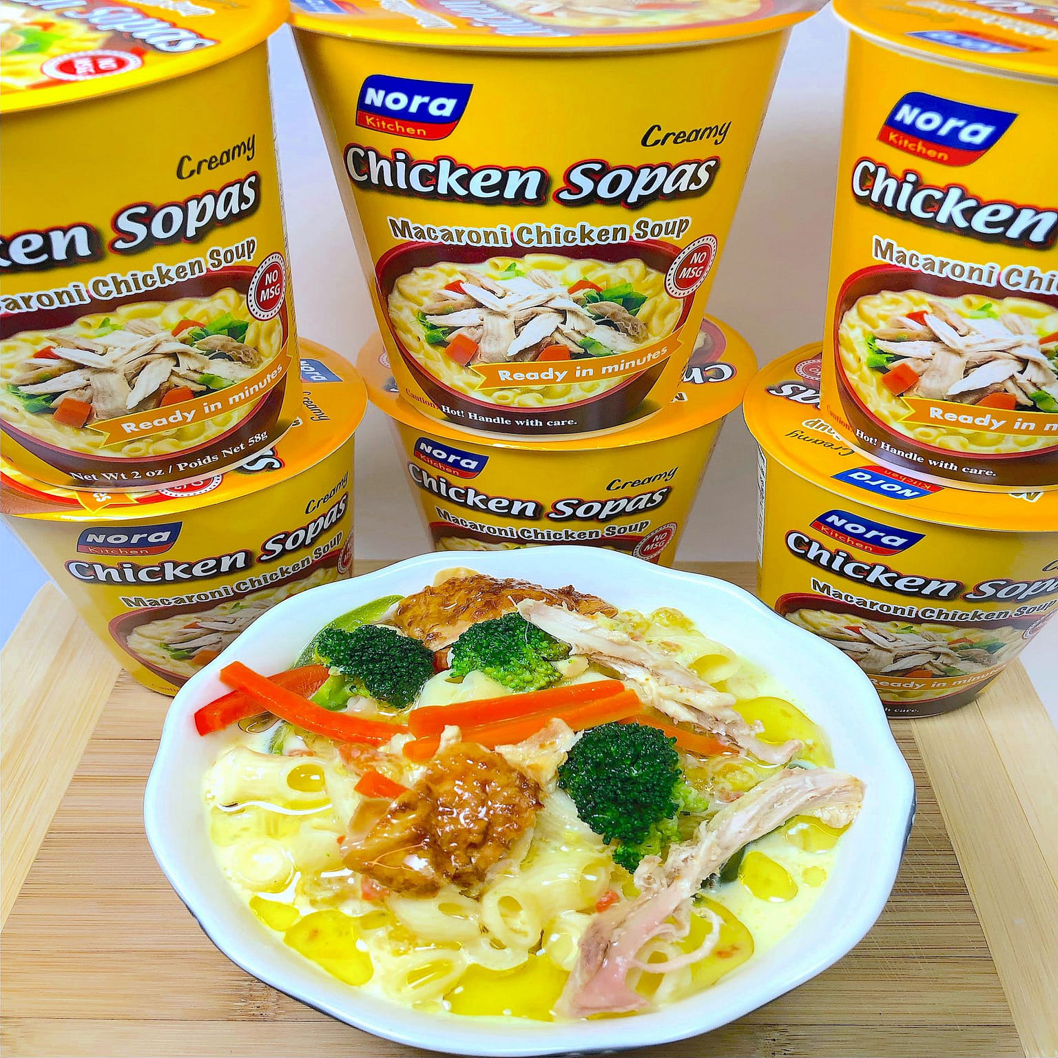 FILIPINO CREAMY CHICKEN MACARONI SOUP "CHICKEN SOPAS" 58 g