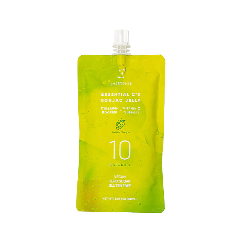 EVERYDAZE Green Grape Essential C's Konjac Jelly (Collagen + Vitamin C) 1 Pack 1 ส่วน