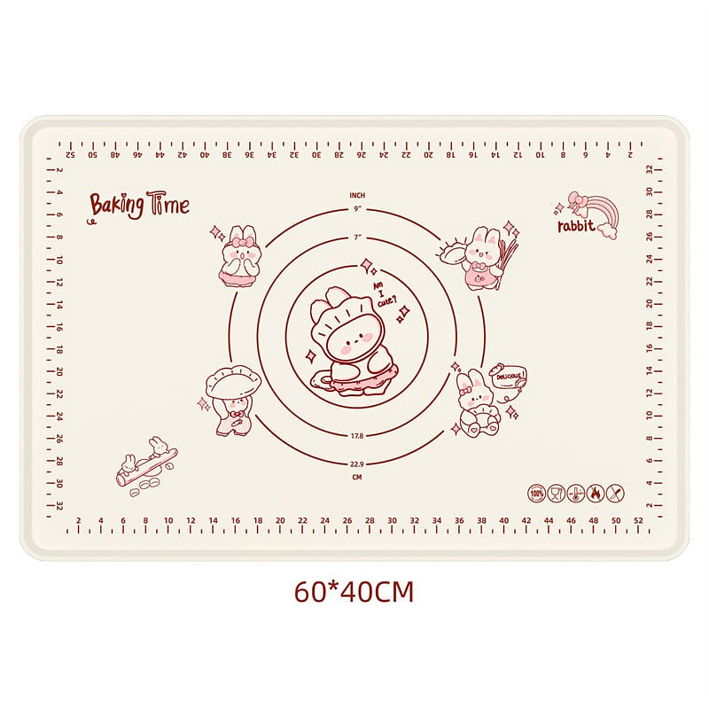 Cute Bunny Thickened Non-Slip Silicone 40X60cm 1 개
