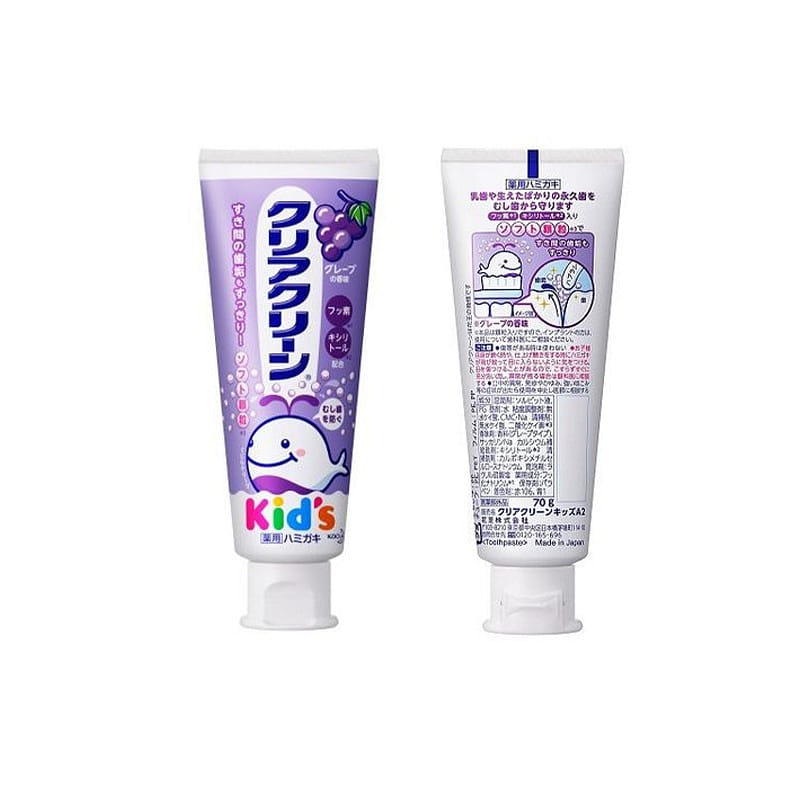 Kao Children's Toothpaste Grape Flavour 70g 1 개