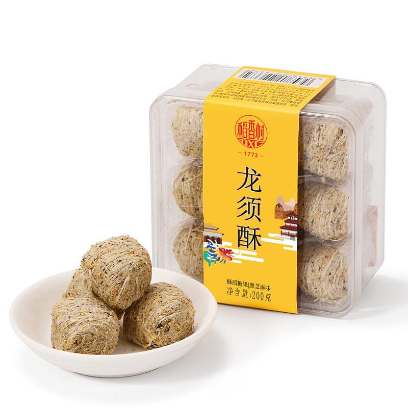 Daoxiang Village Daoxiang Village Dragon's Beard Cake 200g Black sesame traditio 1 phần