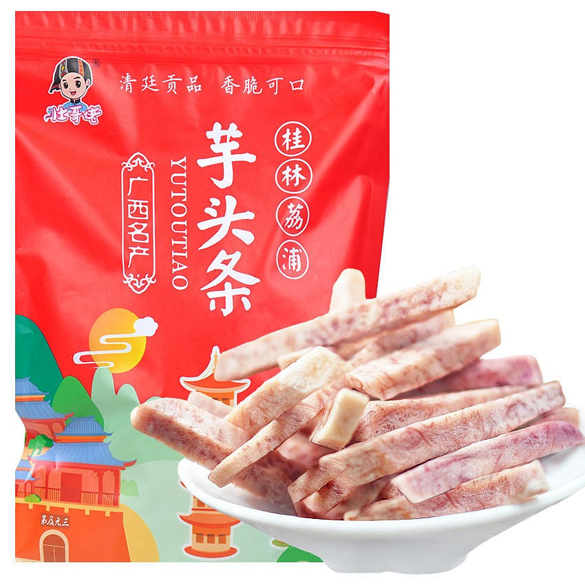 Zhuang elder brother spicy taste Lipu taro strip dry Guangxi Guilin specialty 255 グラム