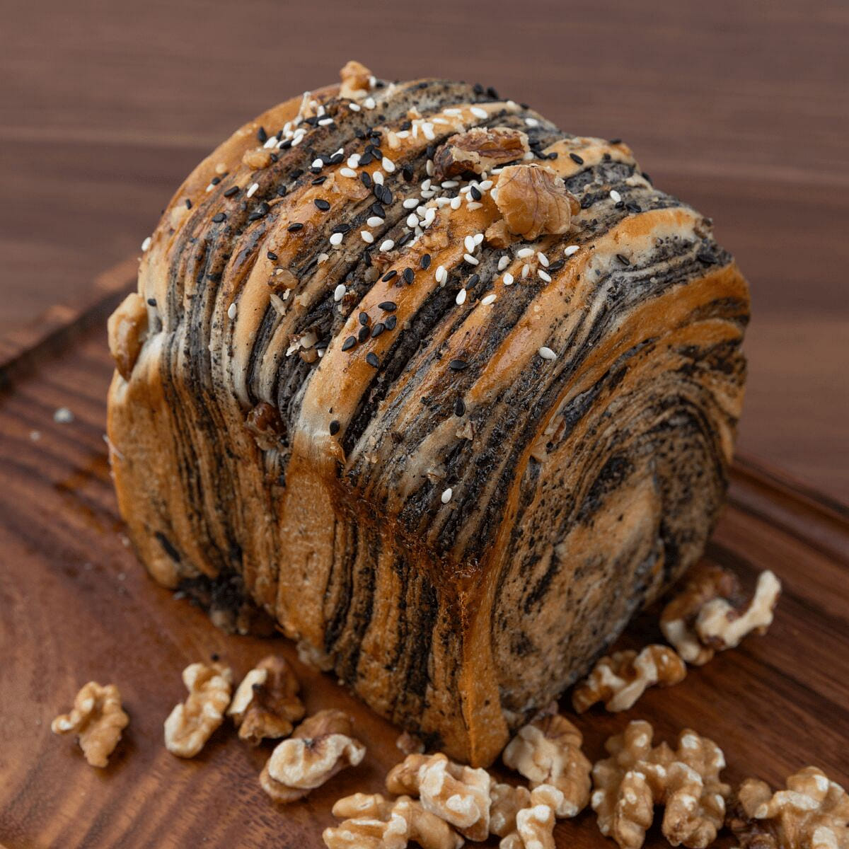 Pan de leche con sésamo negro sin cortar 1 paquetes