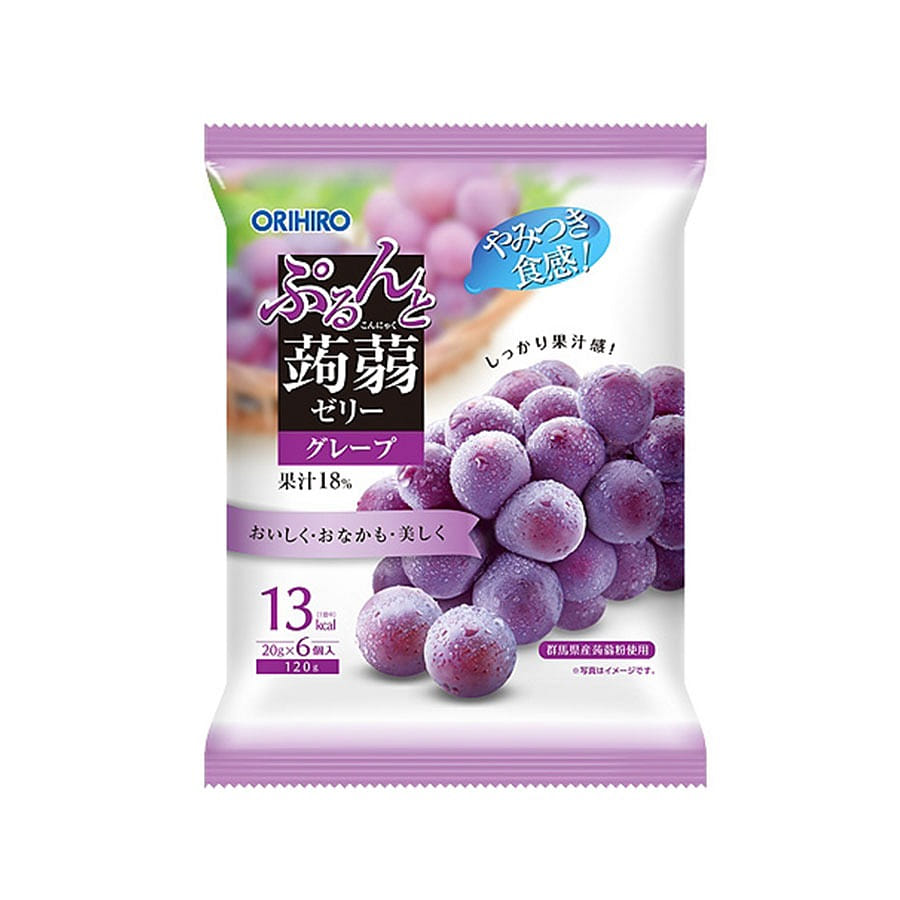 Konnnyaku Jelly Grape Flavor 20g*6 packs/ 120 กรัม