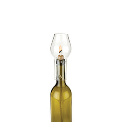 Glass Hurricane Bottle Lamp by Twine® 1 份