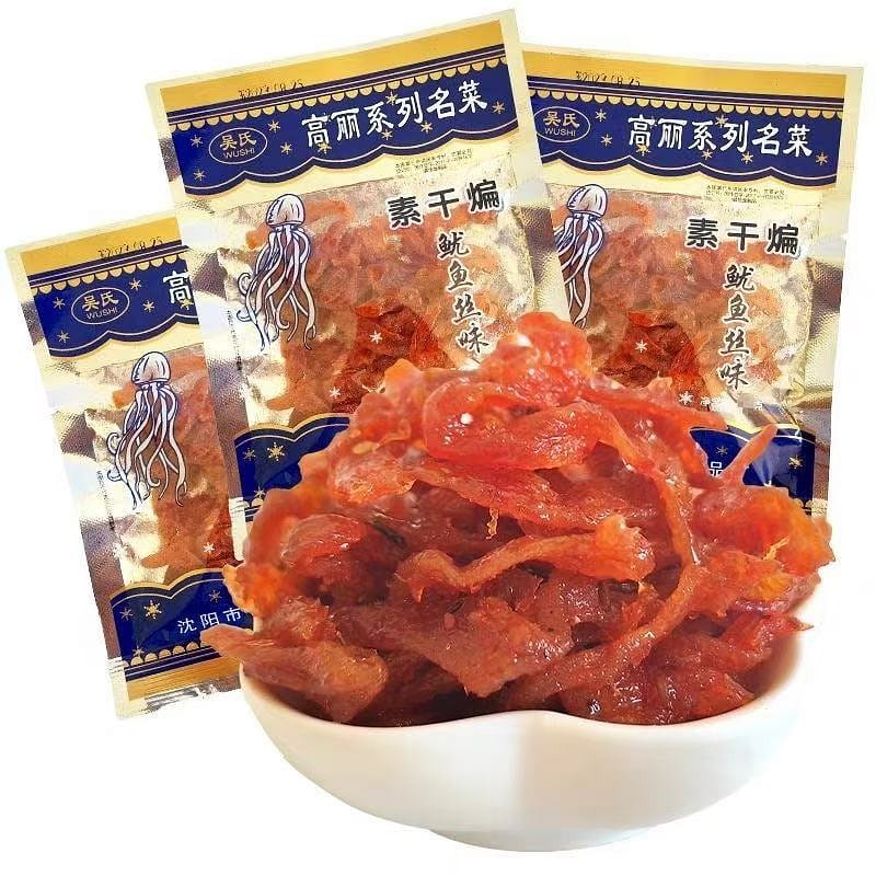 Wu's vegetarian dried squid shreds 20g*5 packs 100 กรัม