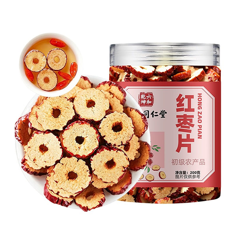 Nanjing Tongrentang Dried Red Date Slices 200g Jar 200 g