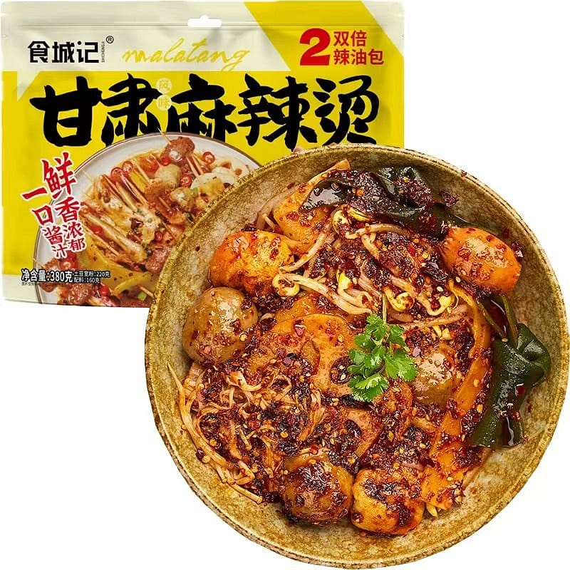 [Shicheng Ji] Spicy Hot Pot Potato Wide Noodles in Gansu 380 그램