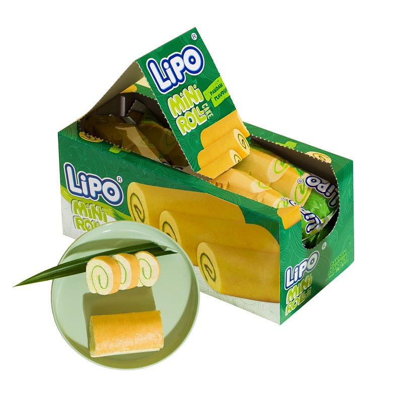Lipo Mini Cake Roll (Vanilla Flavor) 288 그램
