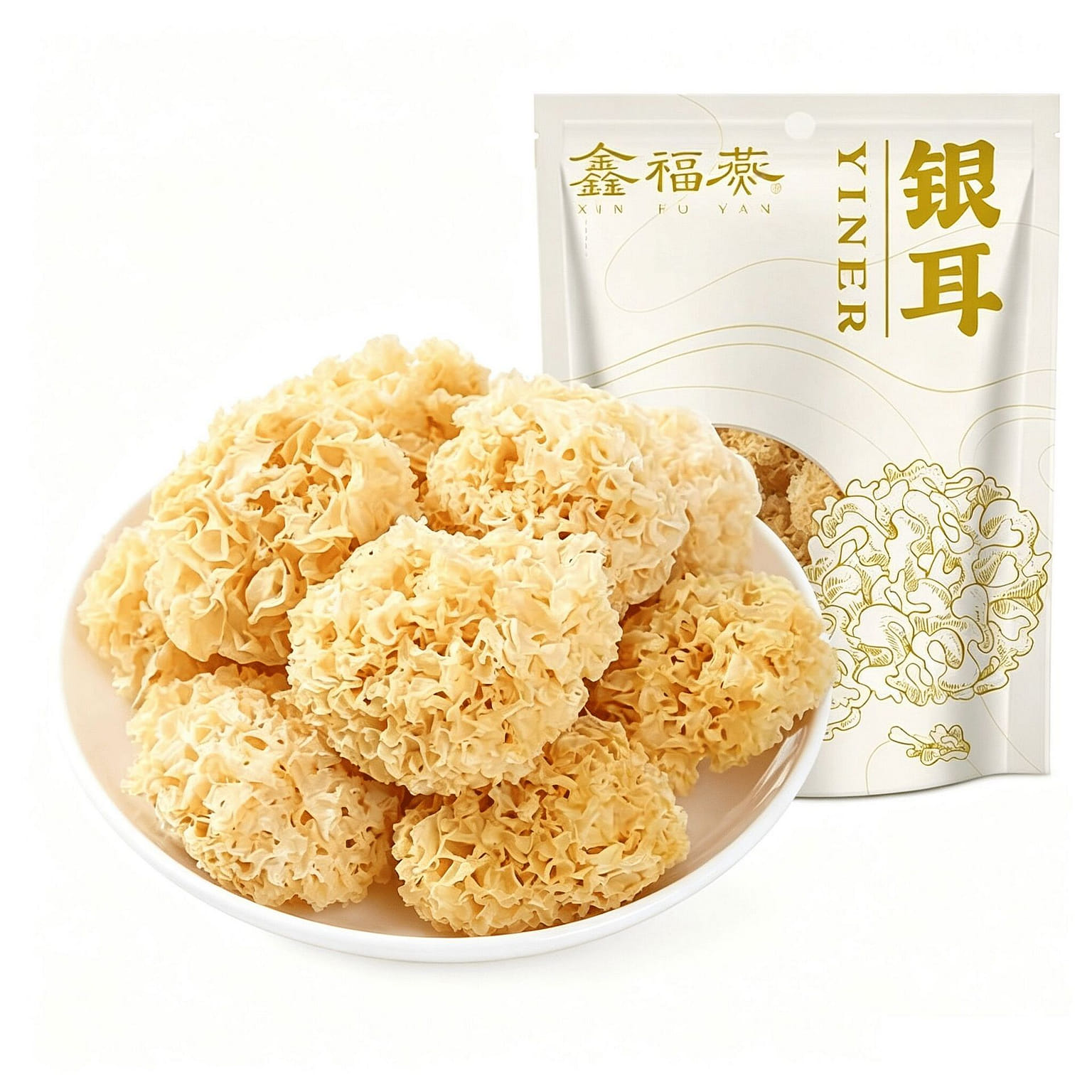 Xinfuyan Small White Fungus on Linden Wood 100 g