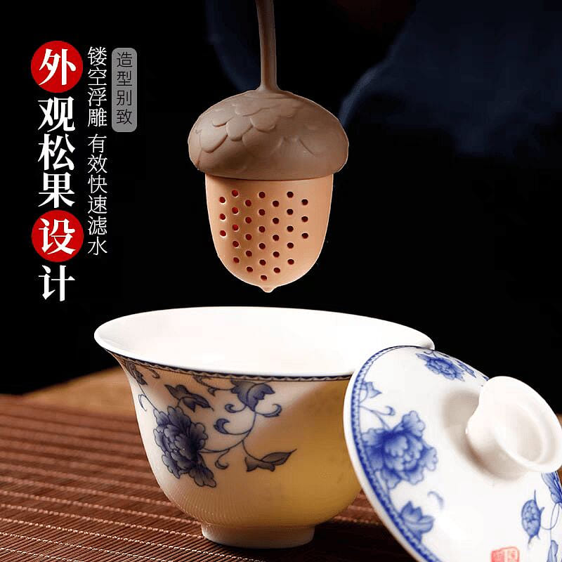 [70% Repurchase Rate] Cute Pinecone Tea Strainer 1 count