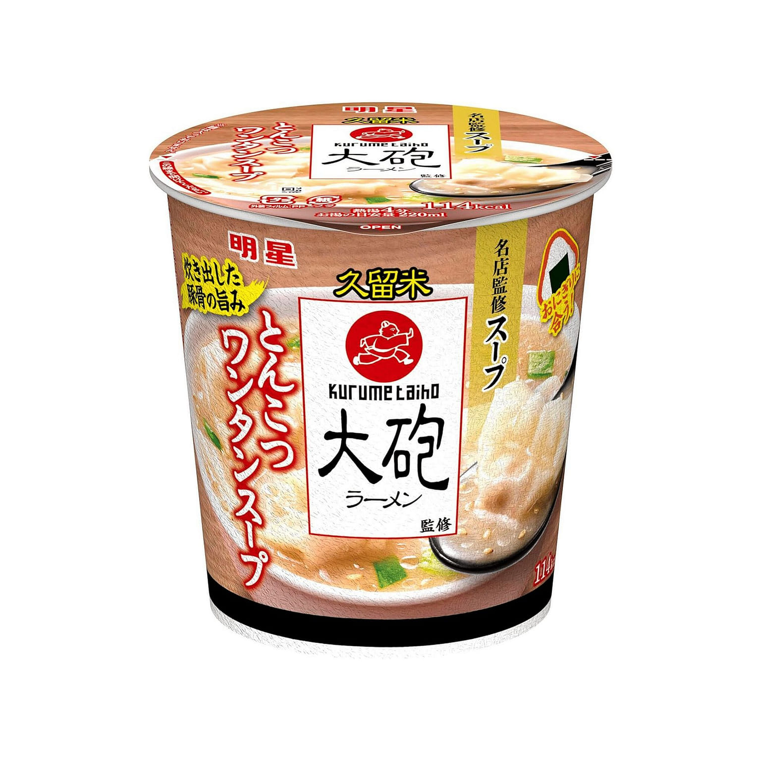 Tonkotsu Kurume Taiho Wonton Soup Pork MYOJO 28g 1 each